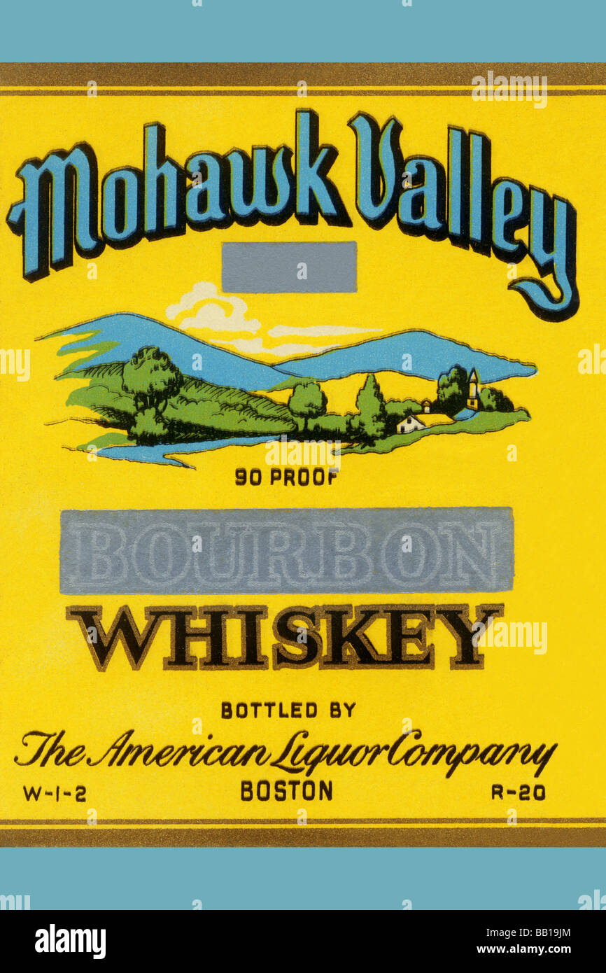 Mohawk Valley Bourbon Whiskey Stockfoto
