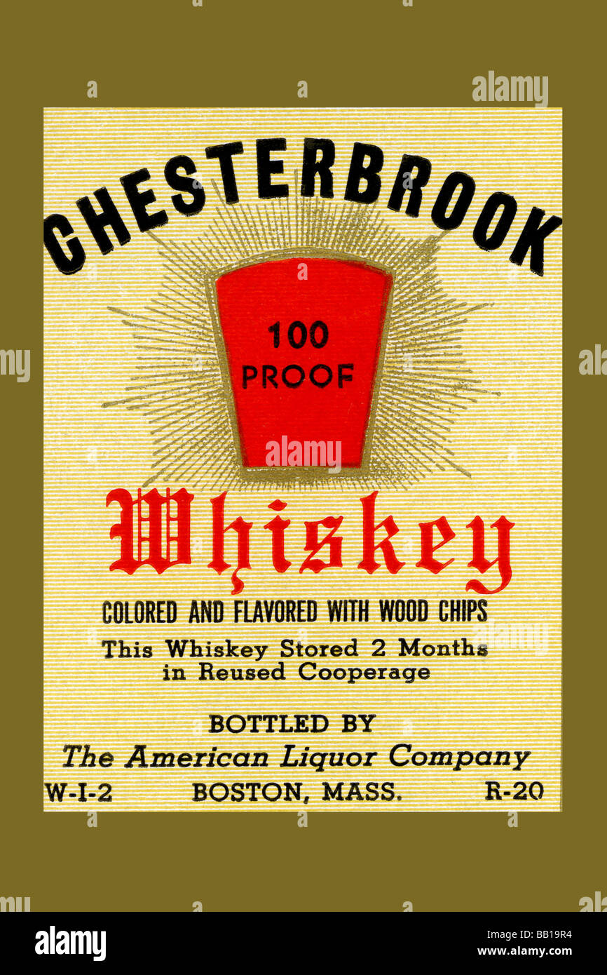 Chesterbrook Whiskey Stockfoto