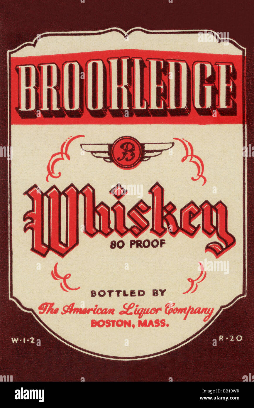 Brookledge Whiskey Stockfoto