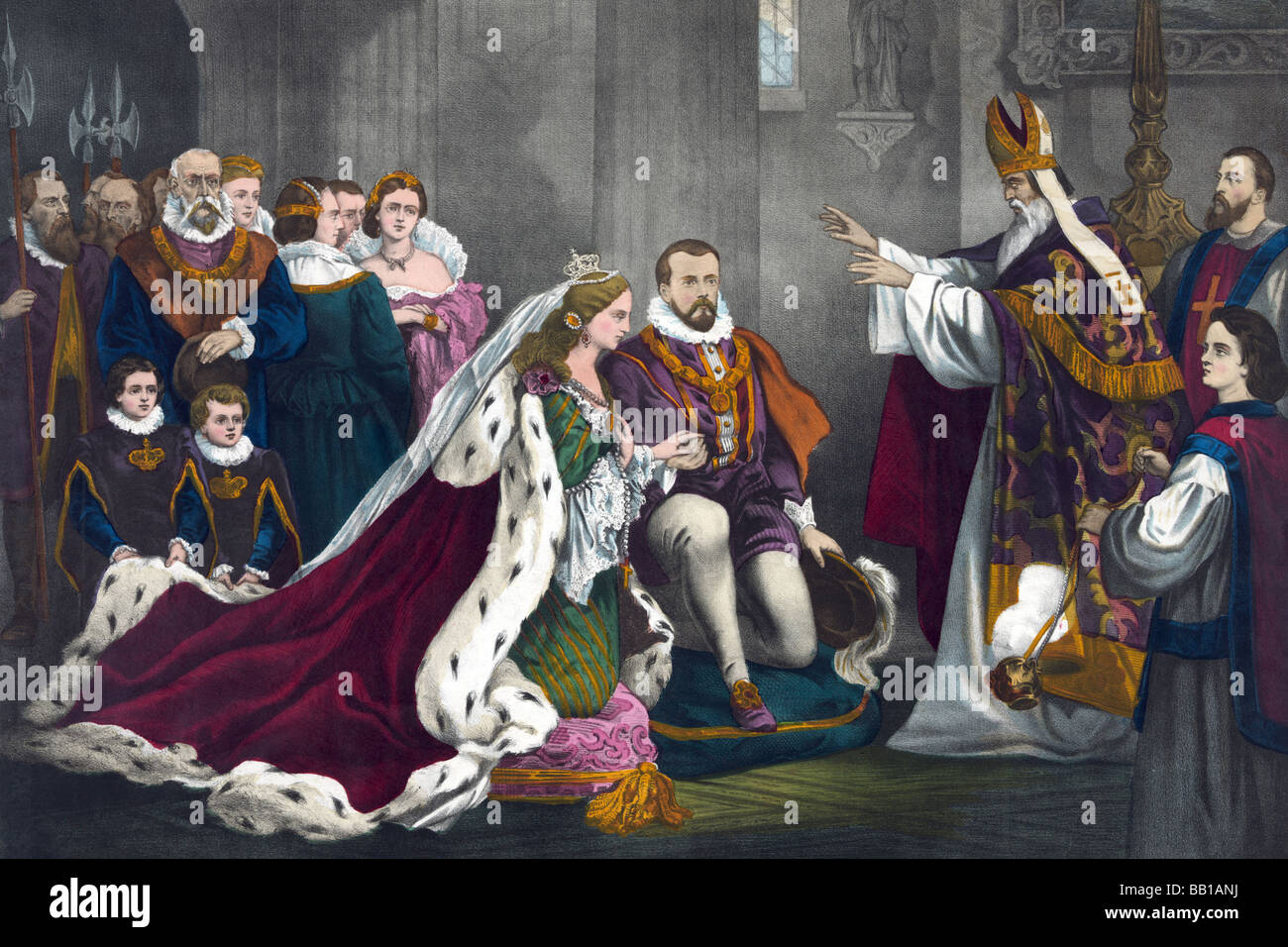 Mary Stuart Hochzeit, Henry Darnley Stockfoto