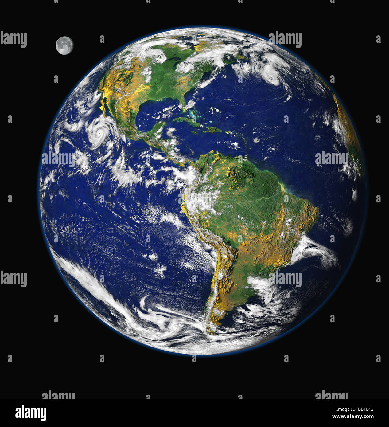 Planeten Erde Welt Globus "Image Credit: NASA" Stockfoto