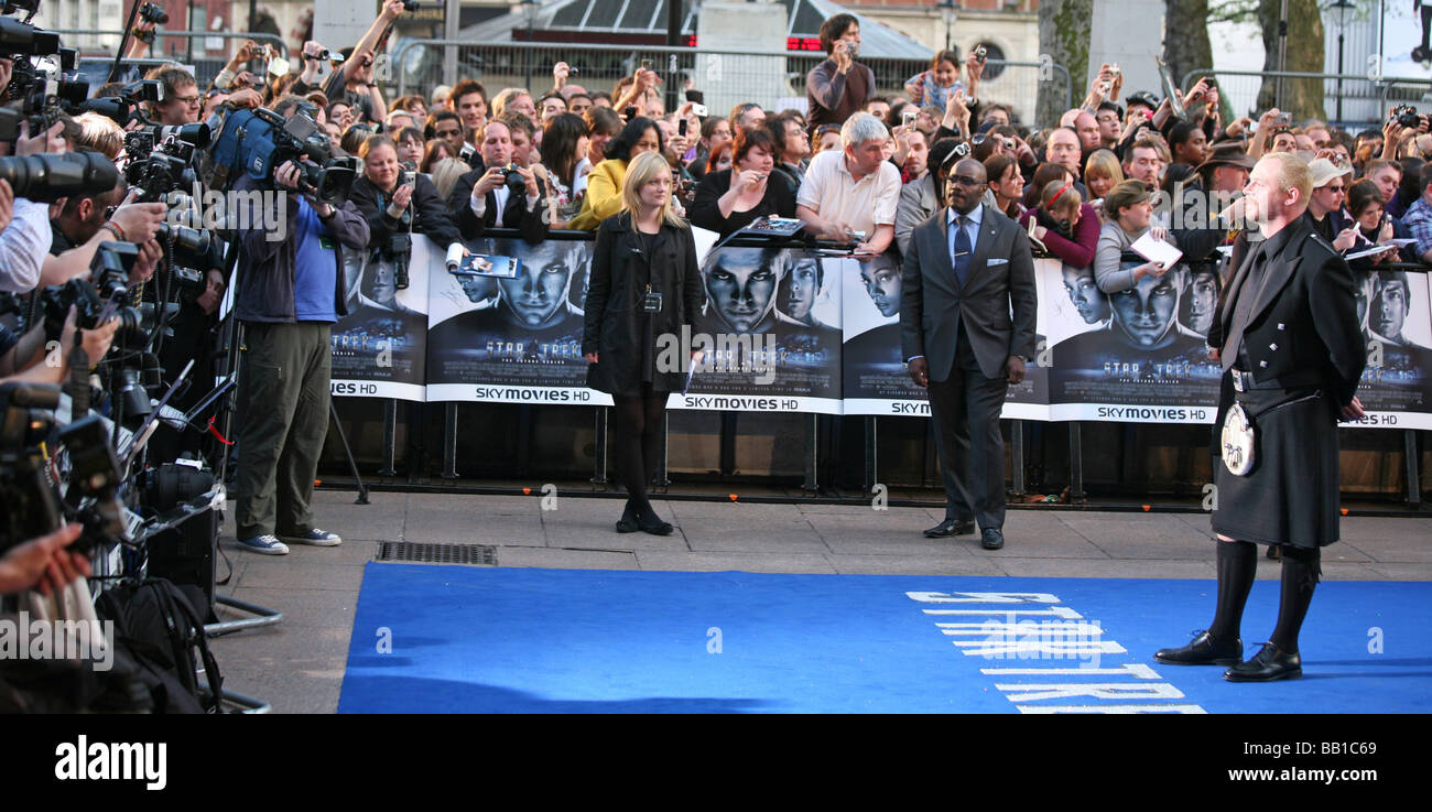 Filmfans premier Paparazzi "Autogrammjäger" Stockfoto