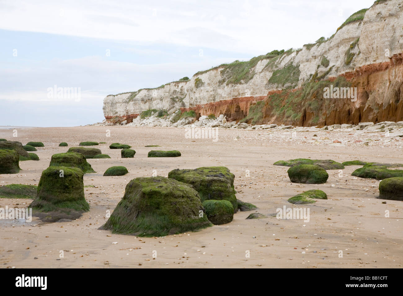 Klippen Hunstanton Norfolk England Stockfoto