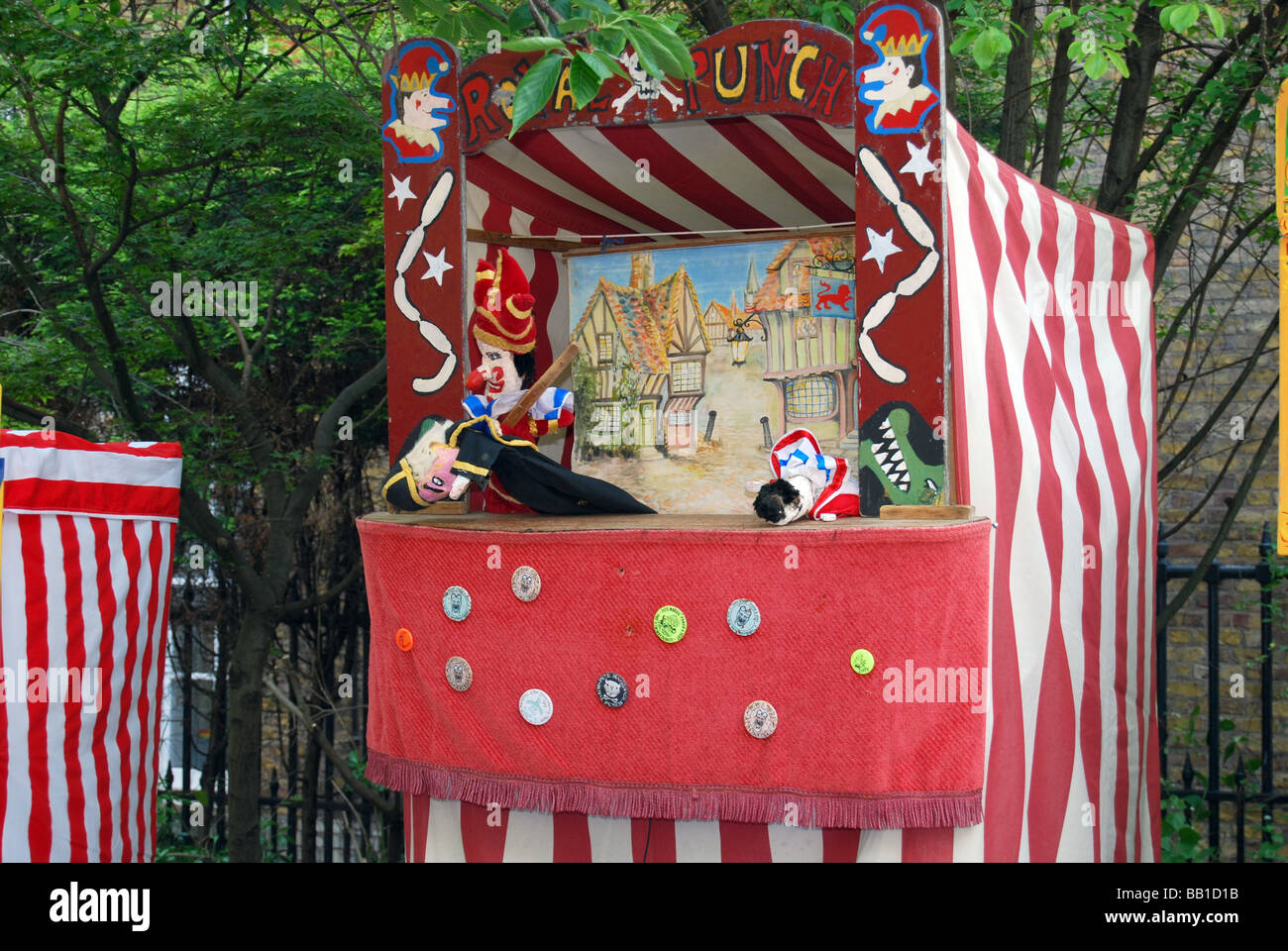 Punch and Judy Männer Puppen 'Herr Punch' Stockfoto