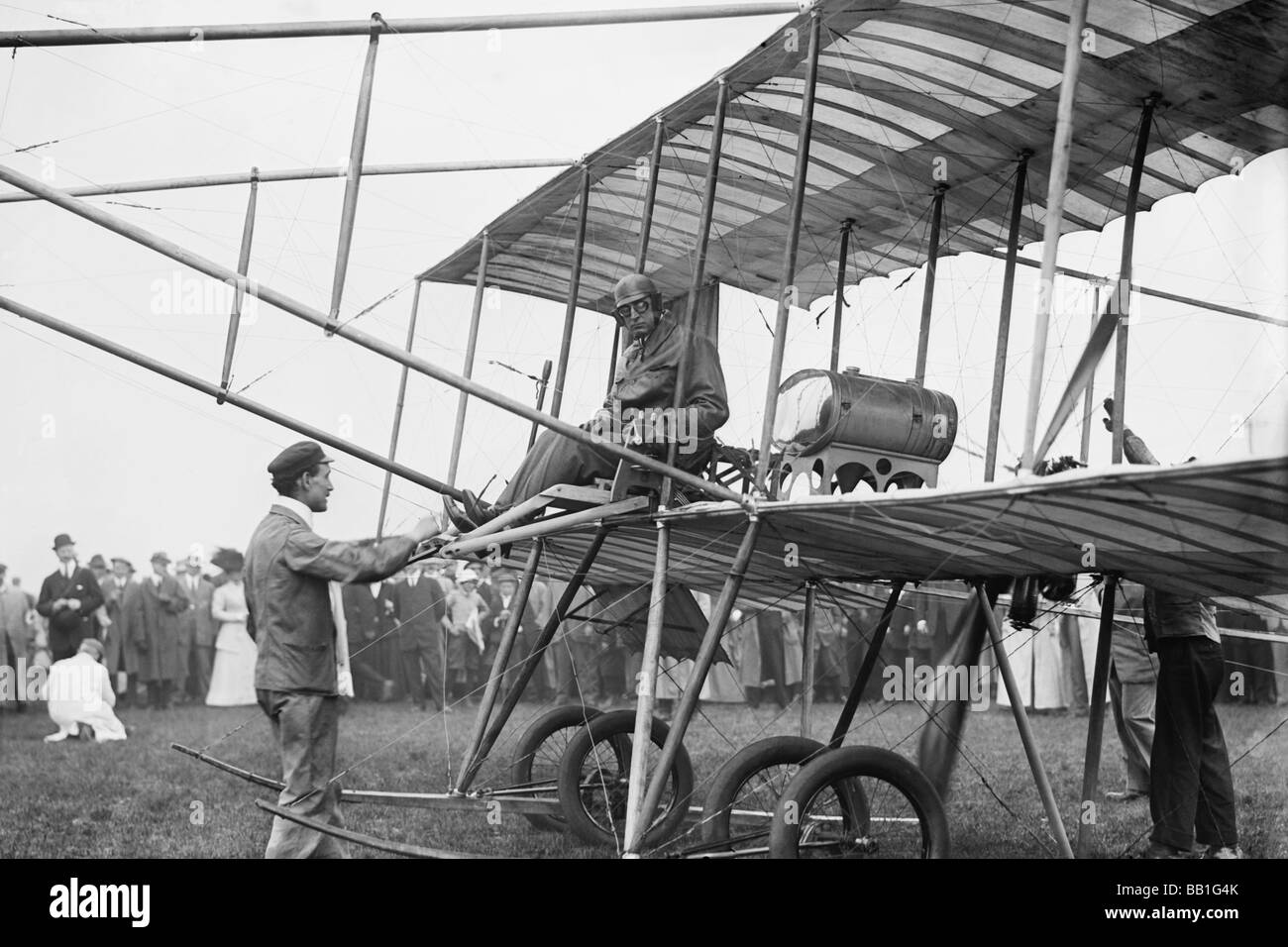 Frühe Bi-Flugzeug Stockfoto