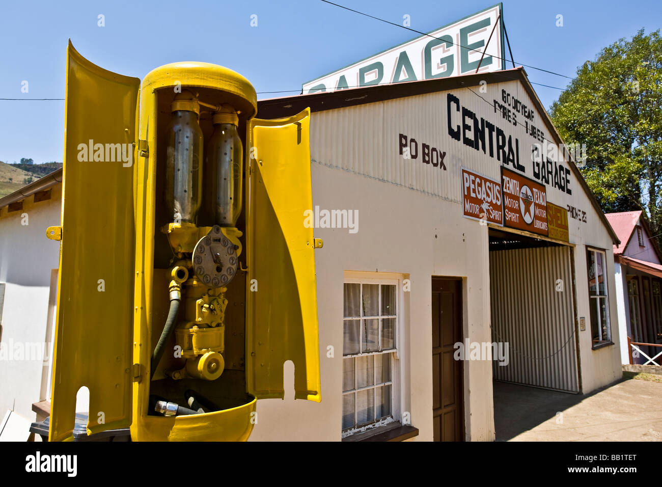 Central Garage, Pilgrim es Rest, Mpumalanga, Südafrika Stockfoto