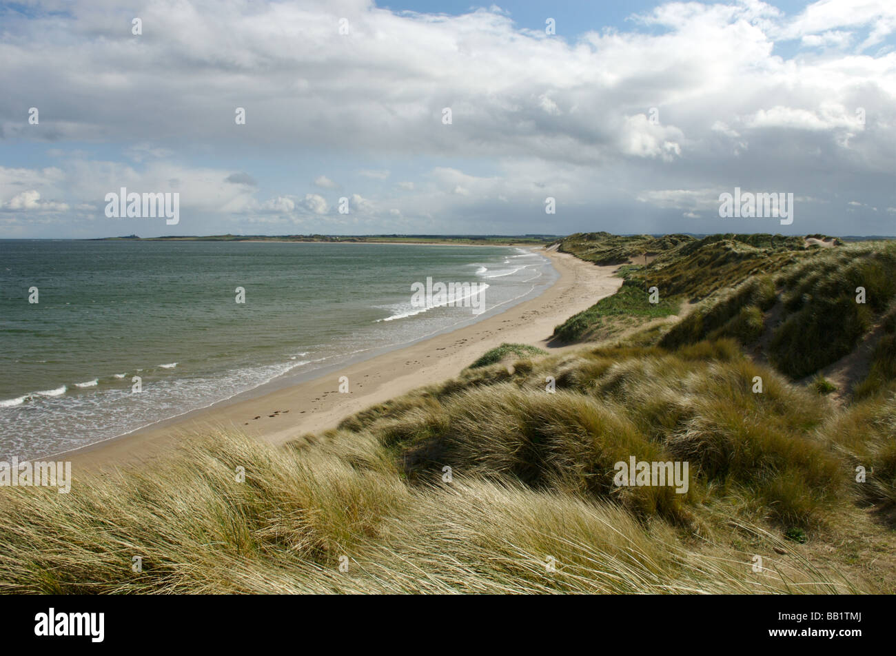 Beadnell Strand, Northumberland Stockfoto