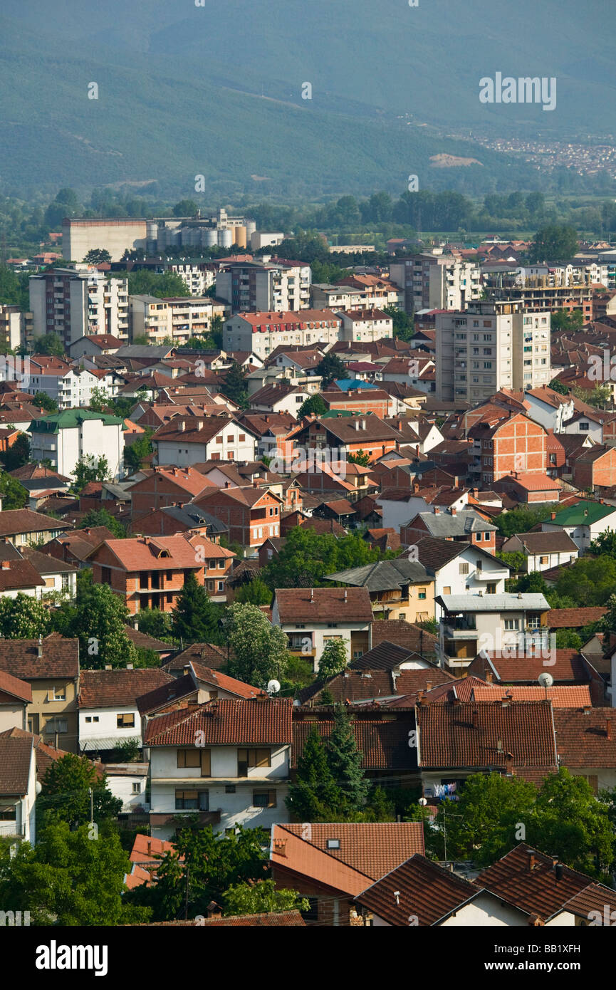 Mazedonien, Tetovo. Tetovo City Überblick Stockfotografie Alamy