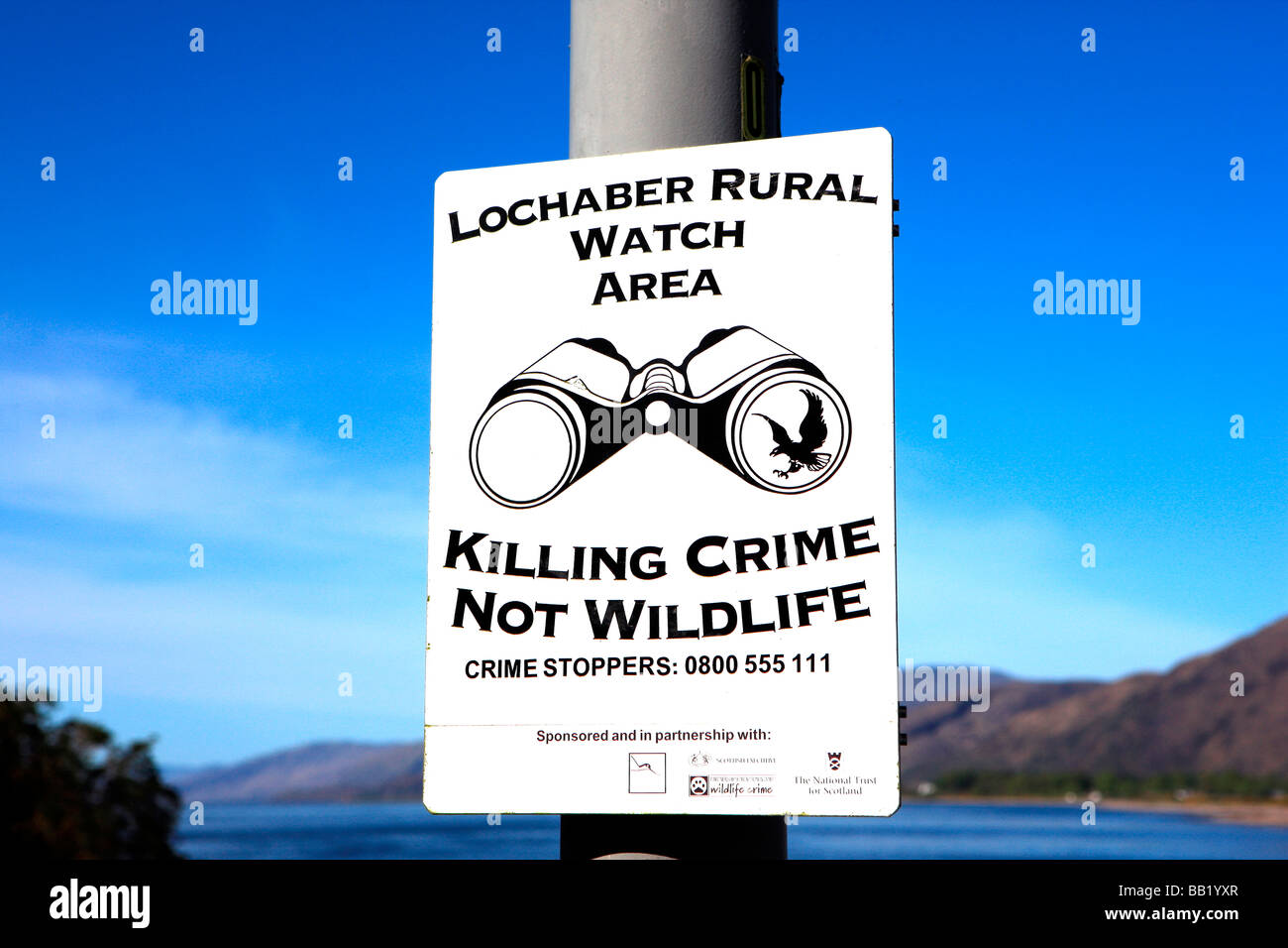 Plakate für den Artenschutz Stockfoto