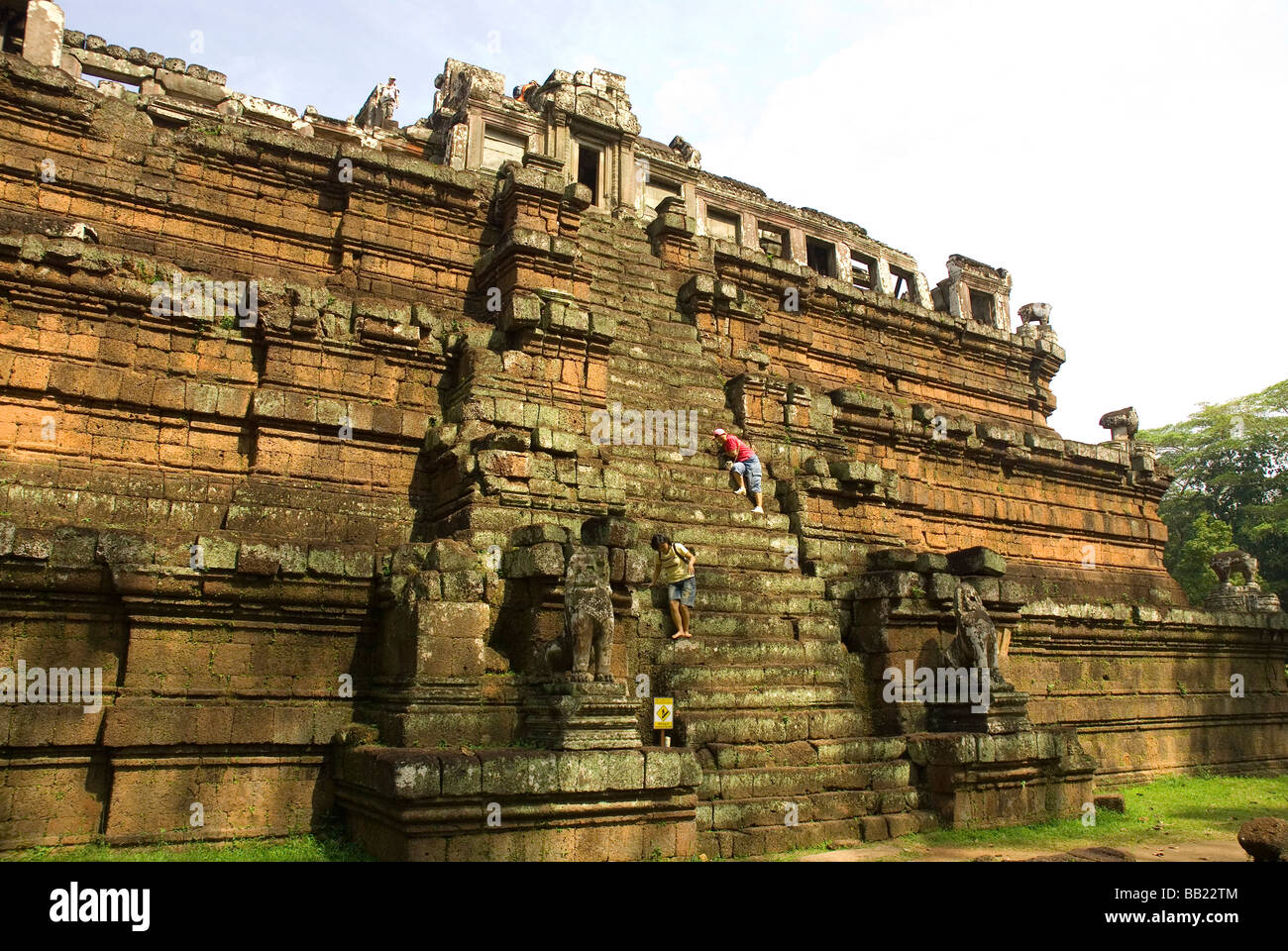 Kambodscha. Siem Reap. Angkor Thom.  Phimeanakas Antenne Palast Stockfoto