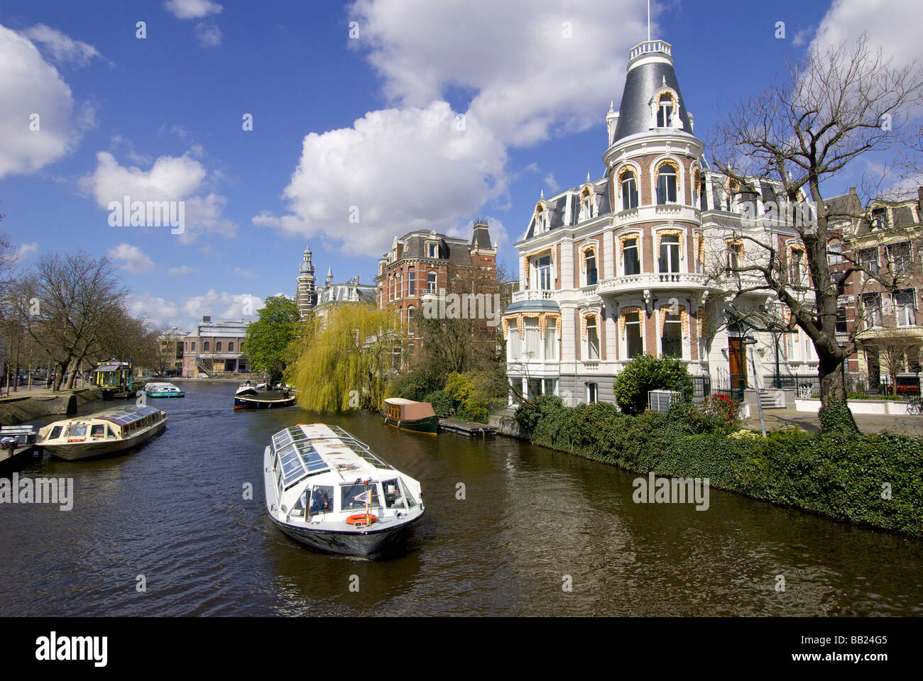 Europa, Niederlande, Nord-Holland, AmsterdamQueen Anne viktorianischen Häuser in der Nähe von Rjiksmusem Stockfoto