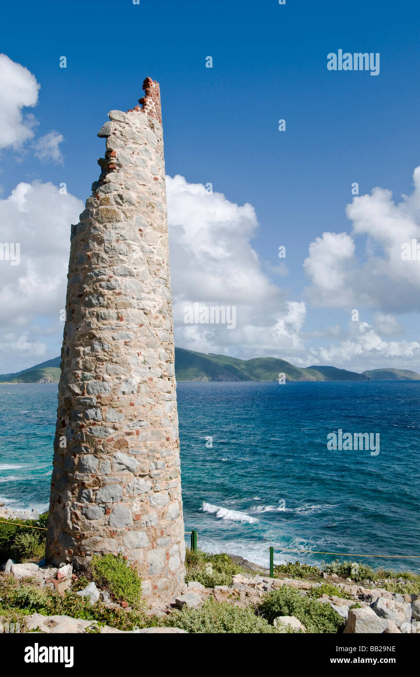 Karibik, Britische Jungferninseln, Virgin Gorda. Von den Briten besiedelt in den späten 1600er Jahren. Stockfoto