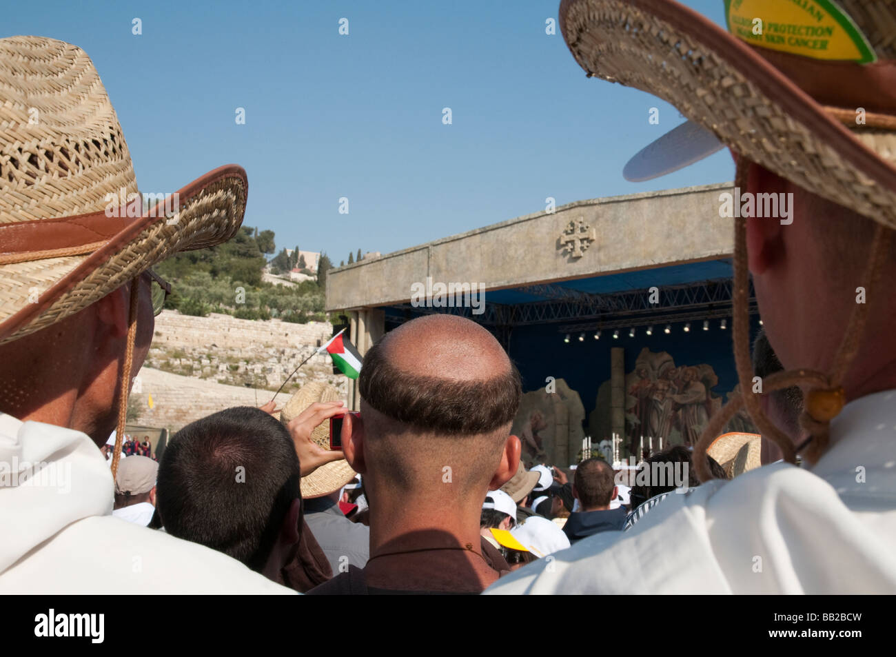 Israel Jerusalem feierlichen Pontifikalamt in Gethsemani 12 05 09 Stockfoto