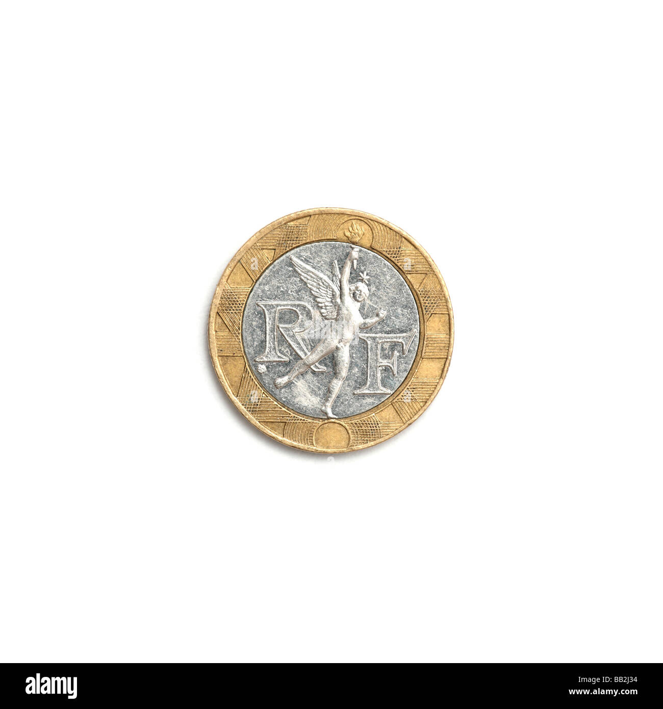 "Französisch 10 Franken Münze" Stockfoto