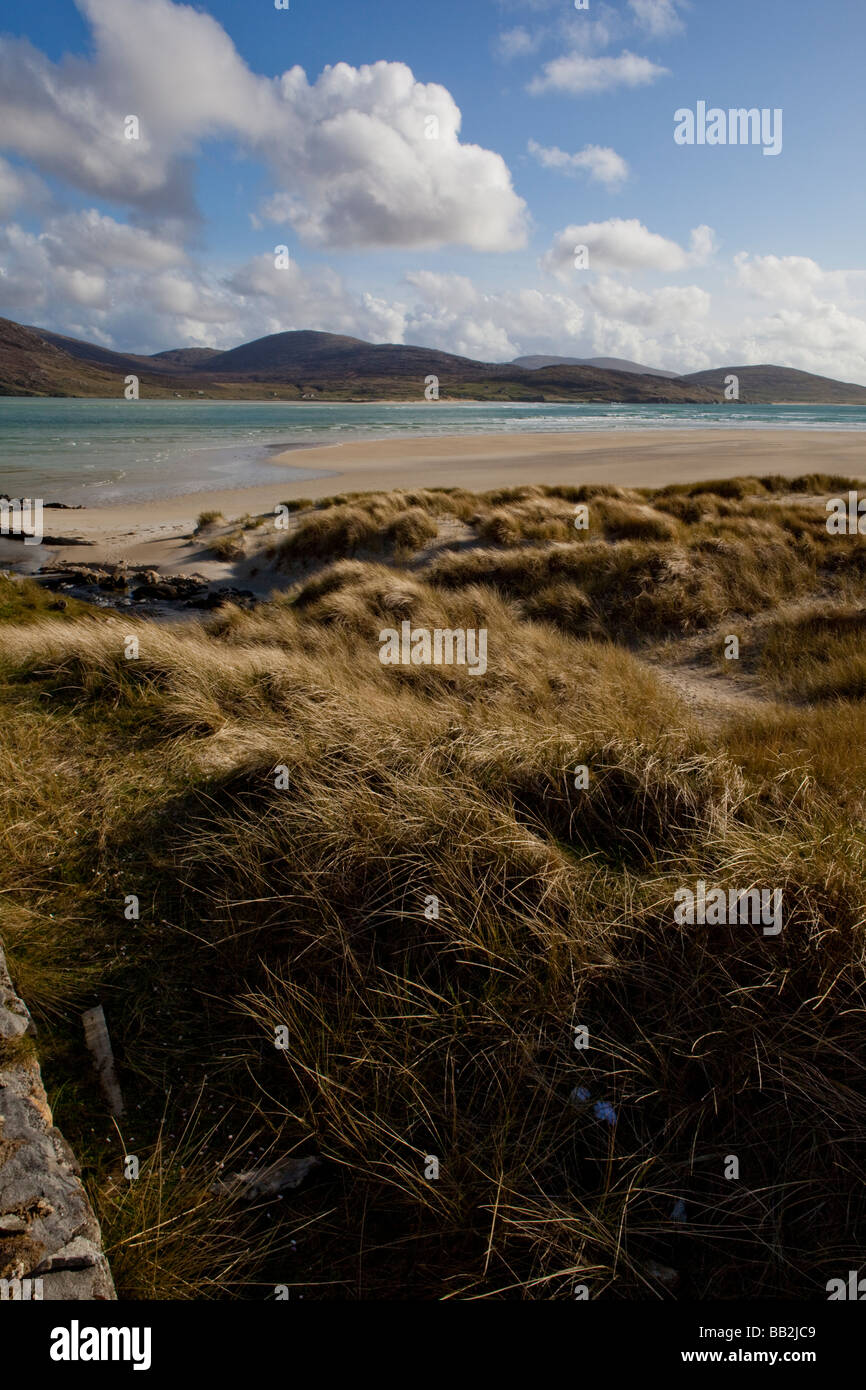 Harris Hebriden Seascape offene weite Strände an der Küste von Schottland Stockfoto