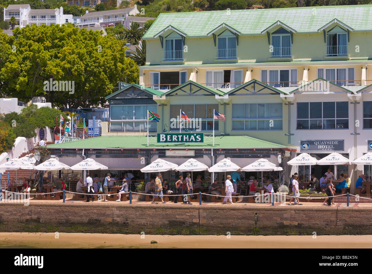 Restaurant am Meer, "Simons Town", "Western Cape", "Südafrika" Stockfoto