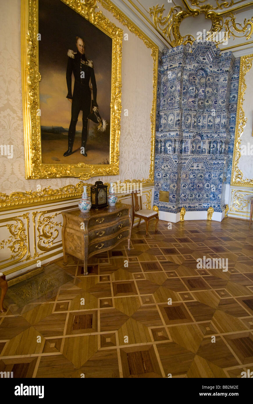 Russland, St. Petersburg, Katharinenpalast, Interieur. Porträt von ... Russland, St. Petersburg, Katharinenpalast, Interieur. Porträt von ...