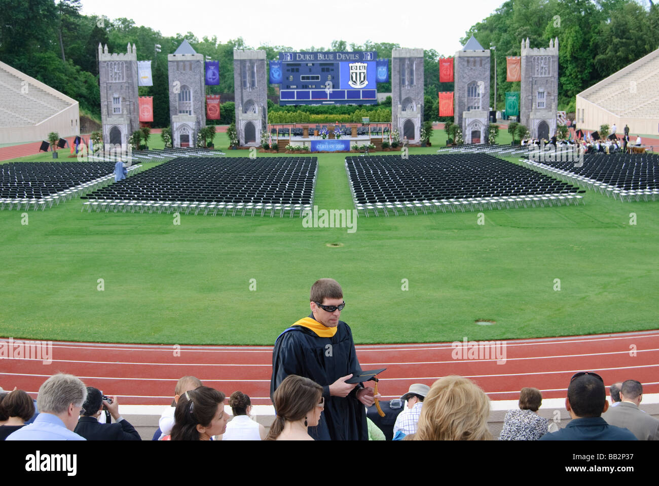 Abschlussfeier an der Duke University Stockfoto