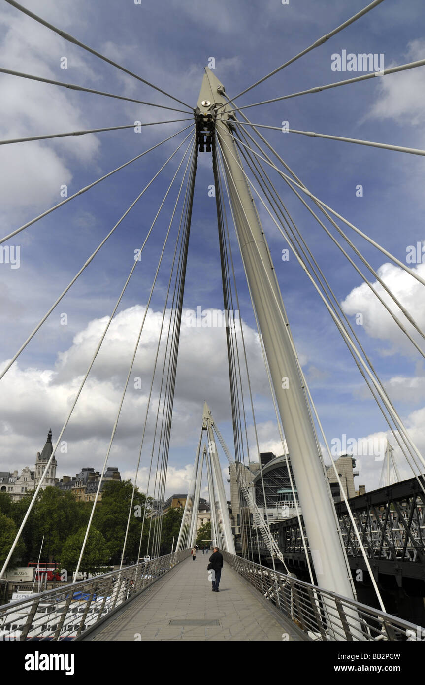 Hungerford Bridge London Stockfoto