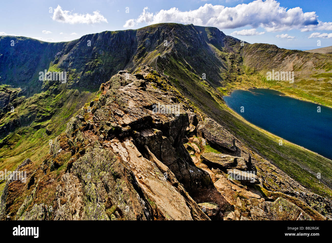 Lakelandpoeten von Striding Edge Stockfoto