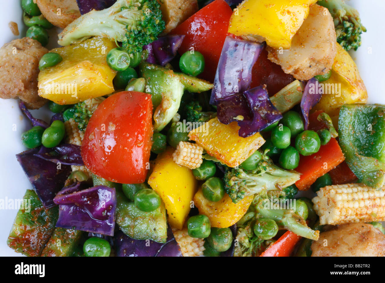 Gemüsesalat Stockfoto