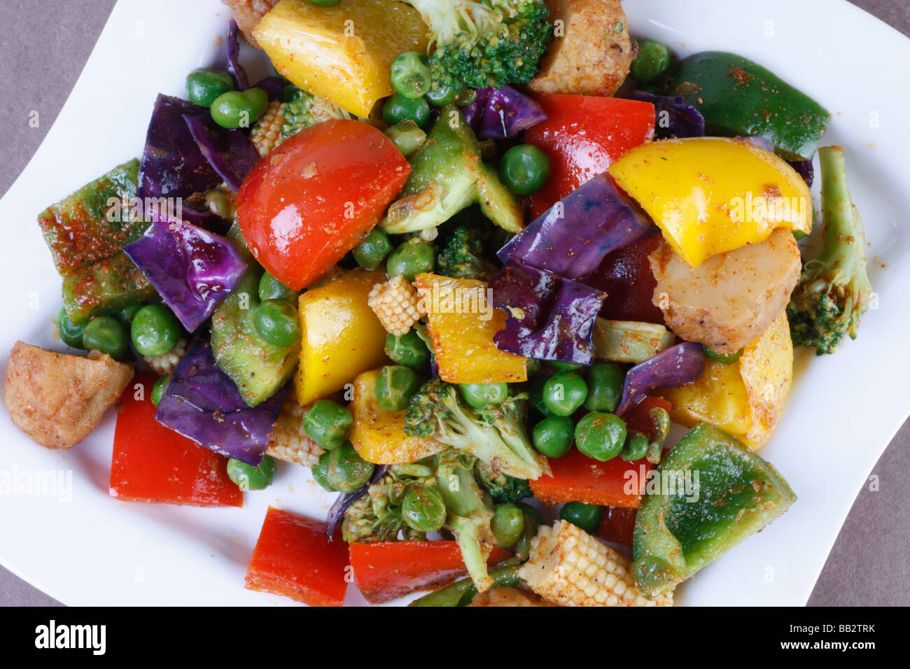 Gemüsesalat Stockfoto