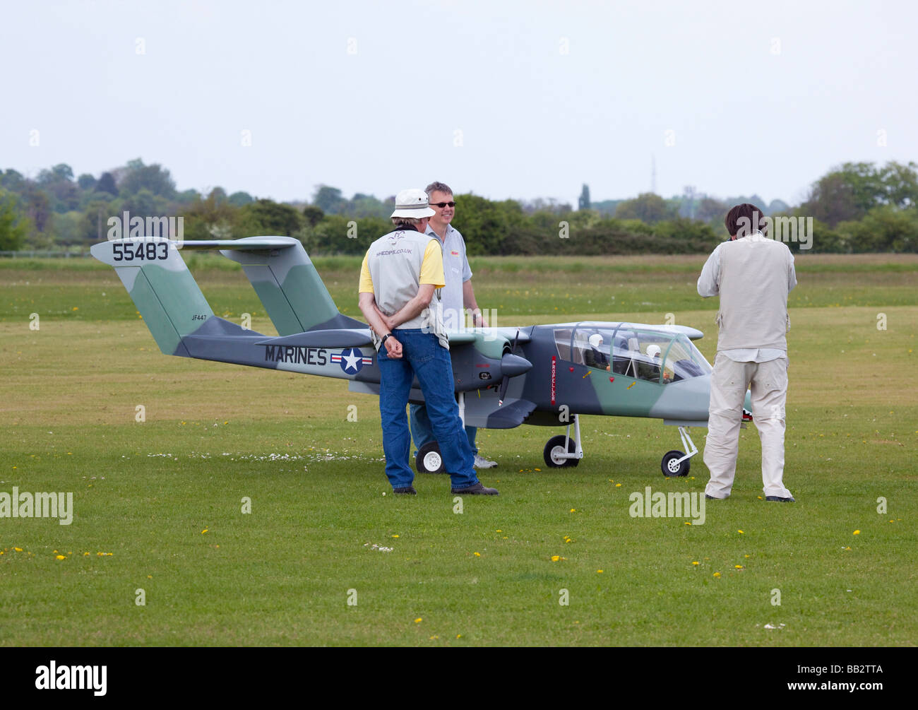 ferngesteuerte Modellflugzeuge Stockfoto