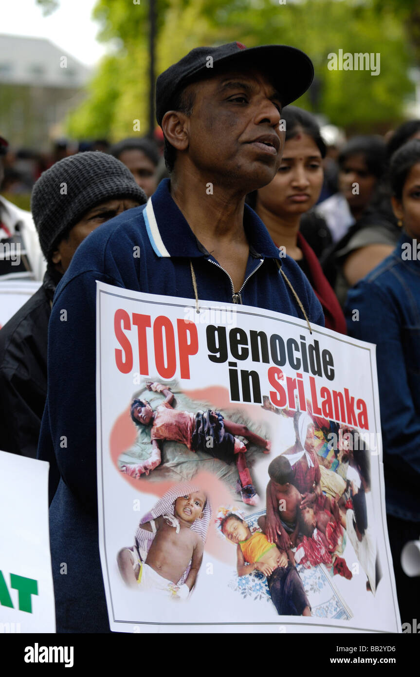Toronto-Tamilen Protest gegen Krieg in Sri Lanka Stockfoto