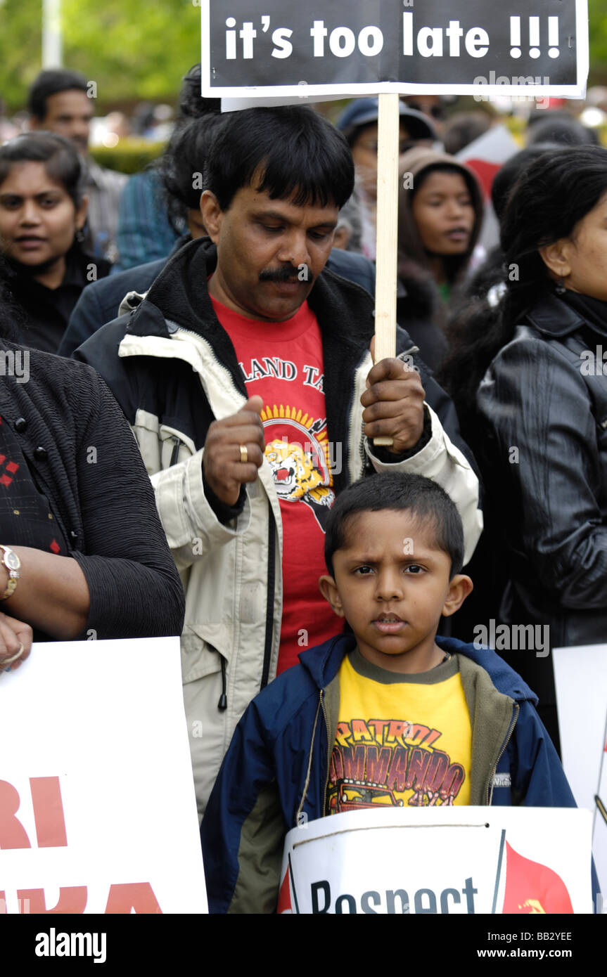 Toronto-Tamilen Protest gegen Krieg in Sri Lanka Stockfoto