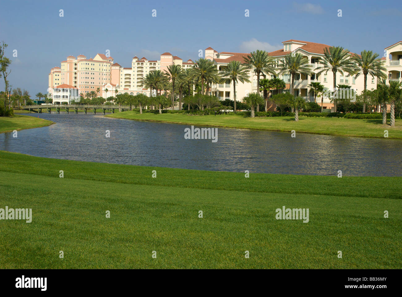 USA, Florida, Flagler, Palm Coast, Ginn Hängematte Beach Resort Stockfoto