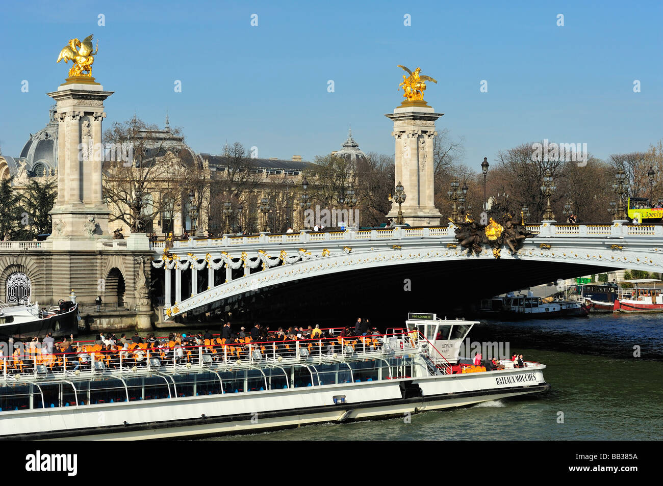 Pont Alexandre III, Paris, Frankreich Stockfoto