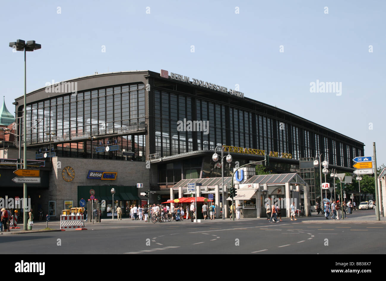 Äußere Berlin Zoologischer Garten Bahnhof Zoo Mai 2008 Stockfoto