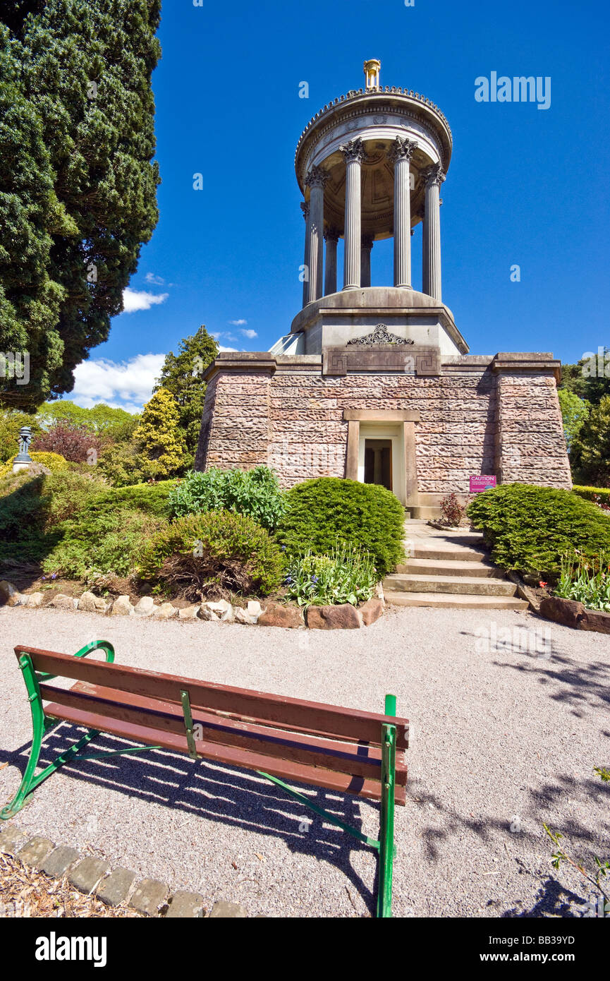 Robert Burns Monument in Robert Burns National Heritage Park Alloway Schottland Stockfoto