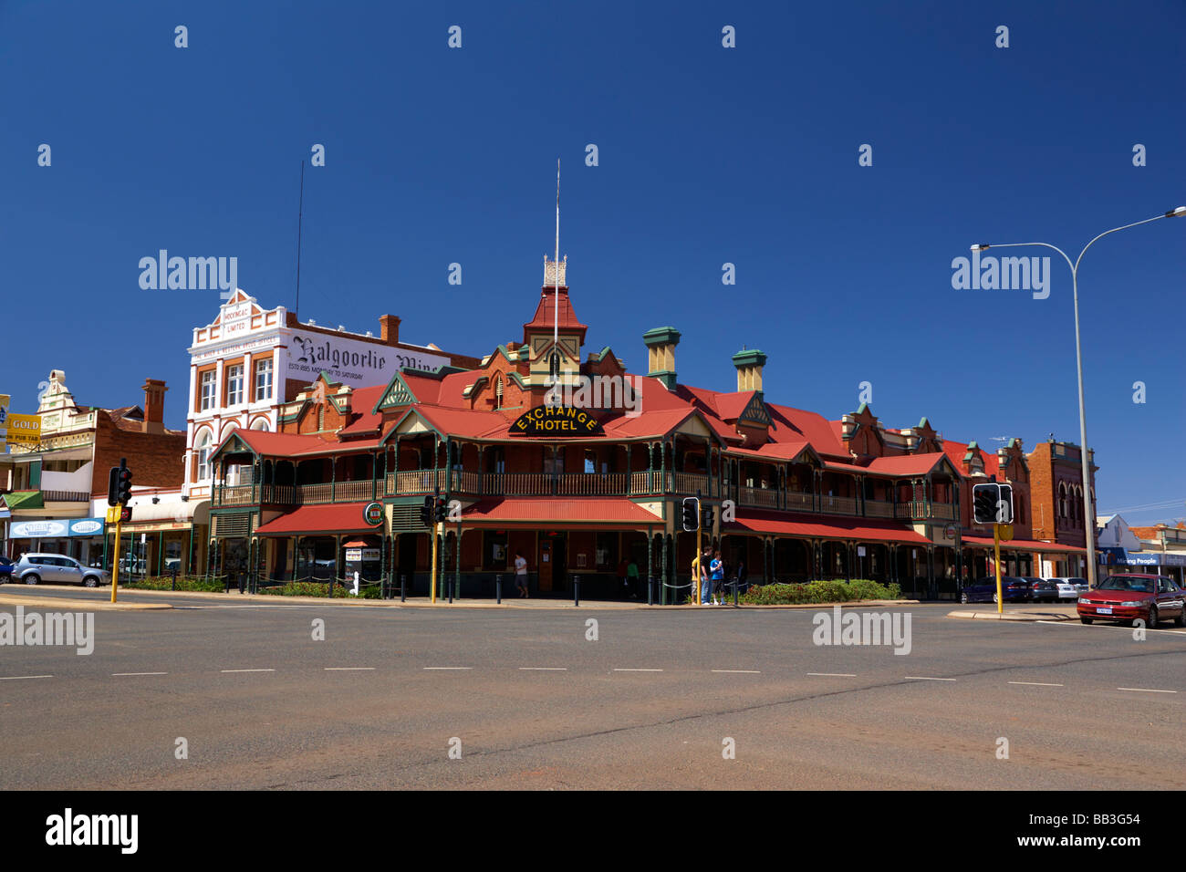 Klassisches Australien Land Hotel Exchange Hotel Kalgoorlie Australia Stockfoto