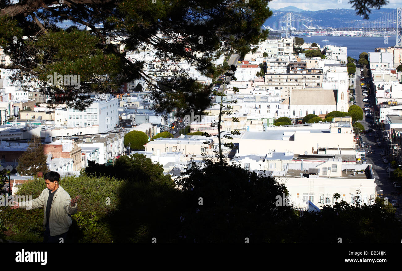 Blick auf die Stadt, San Francisco, Kalifornien Stockfoto