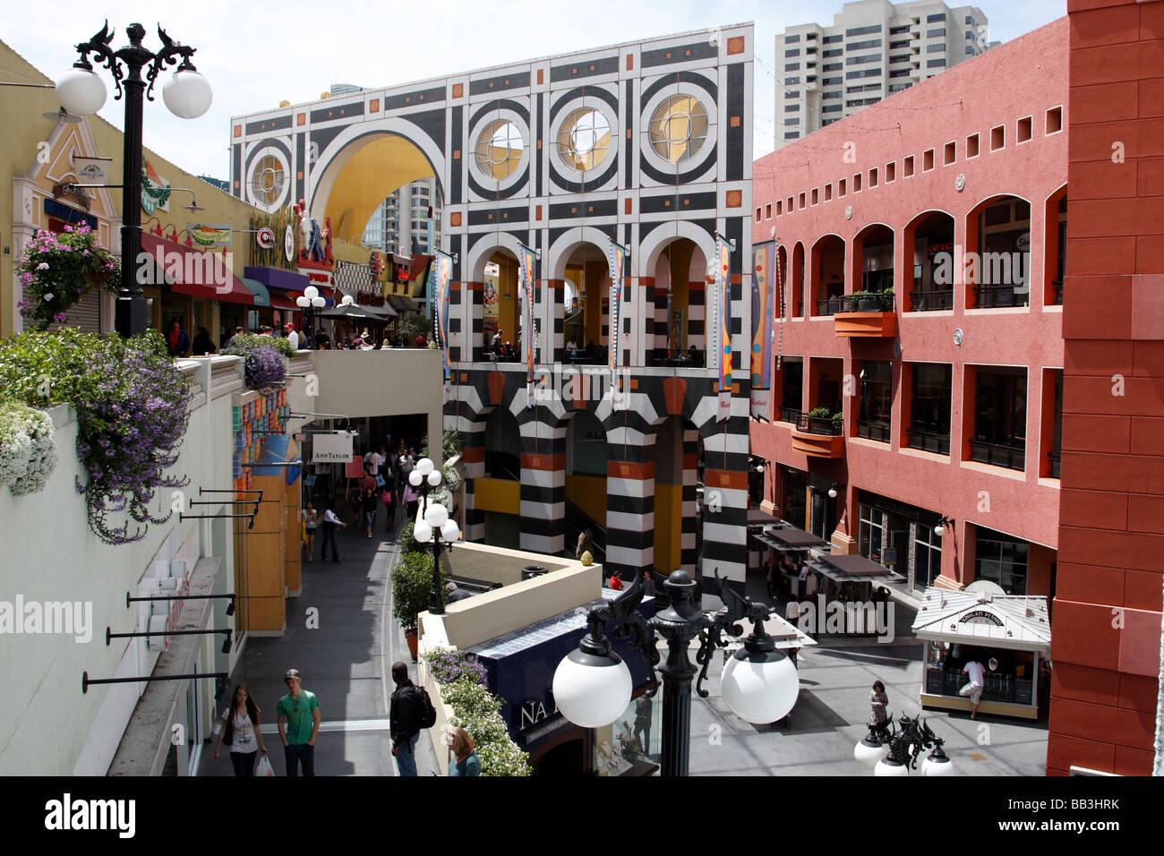 Westfield Horton Plaza ein Einkaufszentrum in der Innenstadt San Diego Kalifornien Usa Stockfoto