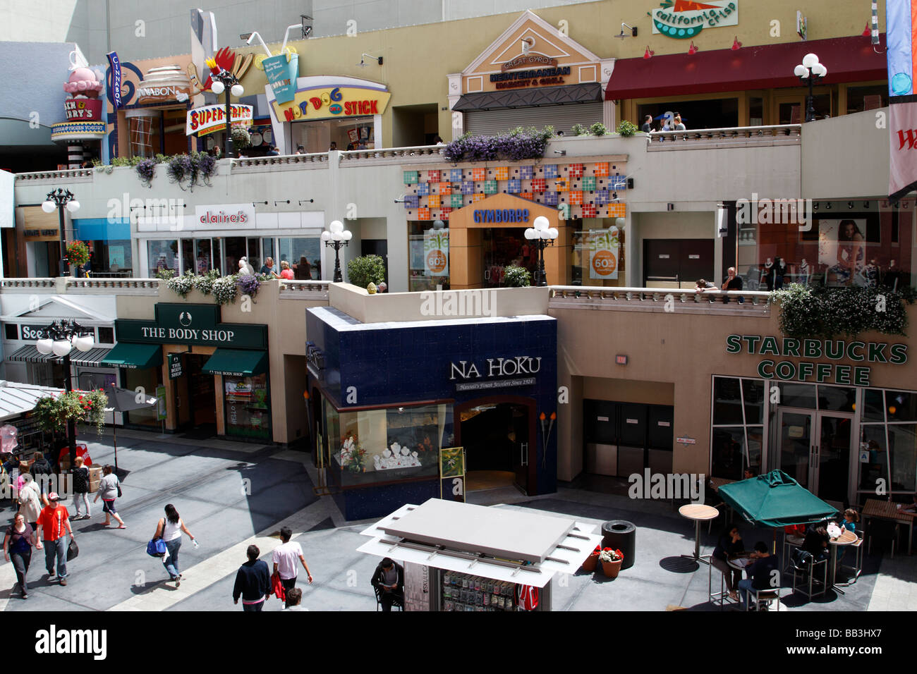 Westfield Horton Plaza ein Einkaufszentrum in der Innenstadt San Diego Kalifornien Usa Stockfoto