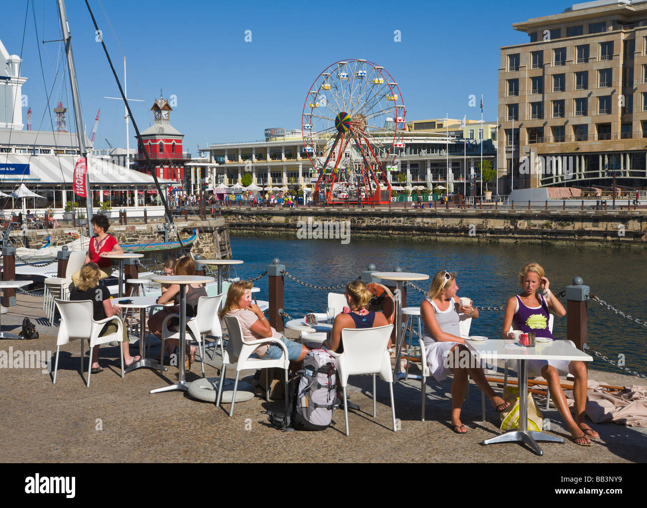 Restaurant, 'V & A Waterfront","Cape Town","Südafrika" Stockfoto
