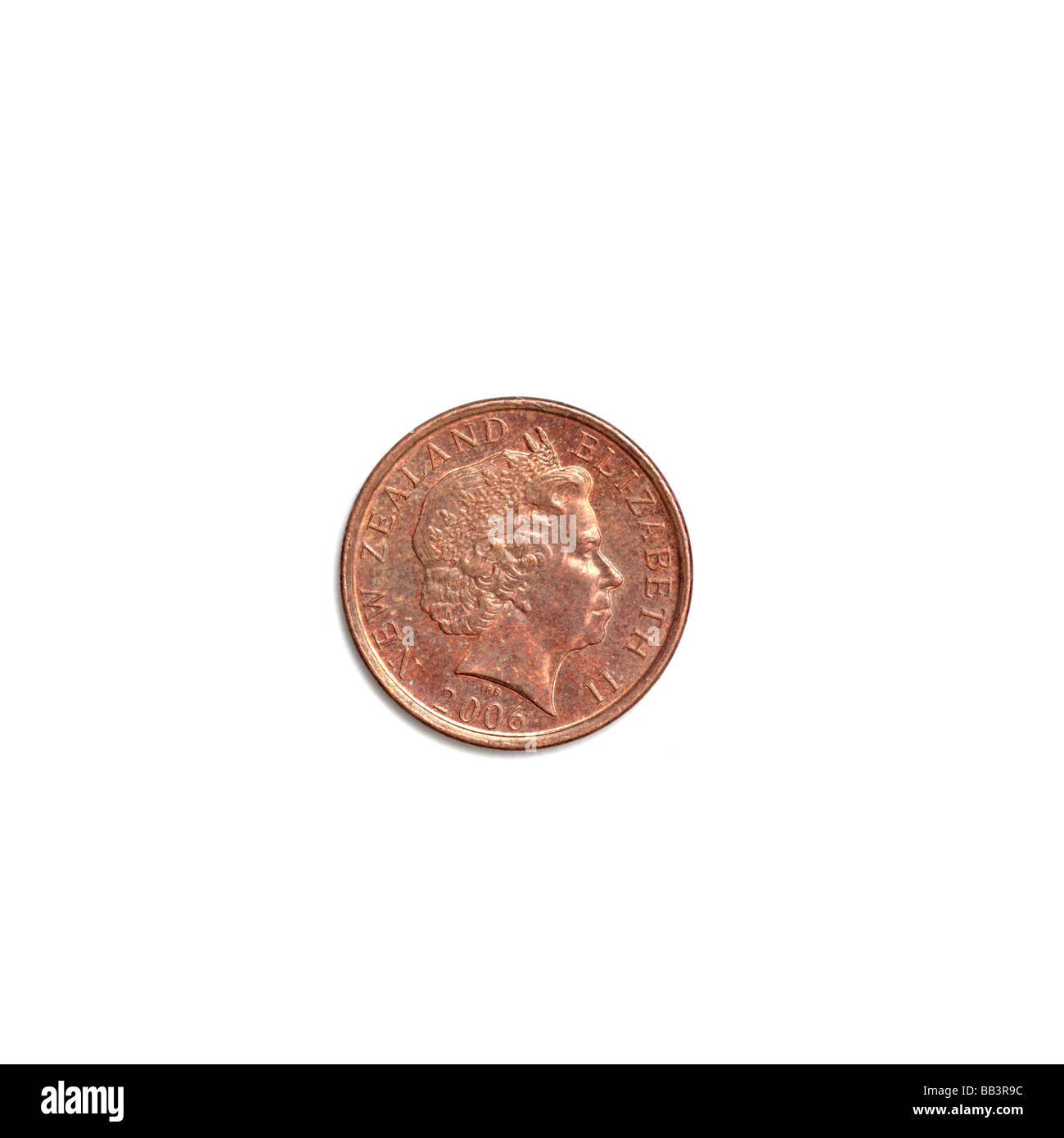 Neuseeland 10-Cent-Münze Stockfoto
