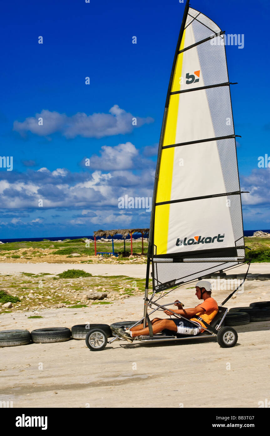 LandSailing auf Bonaire Stockfoto