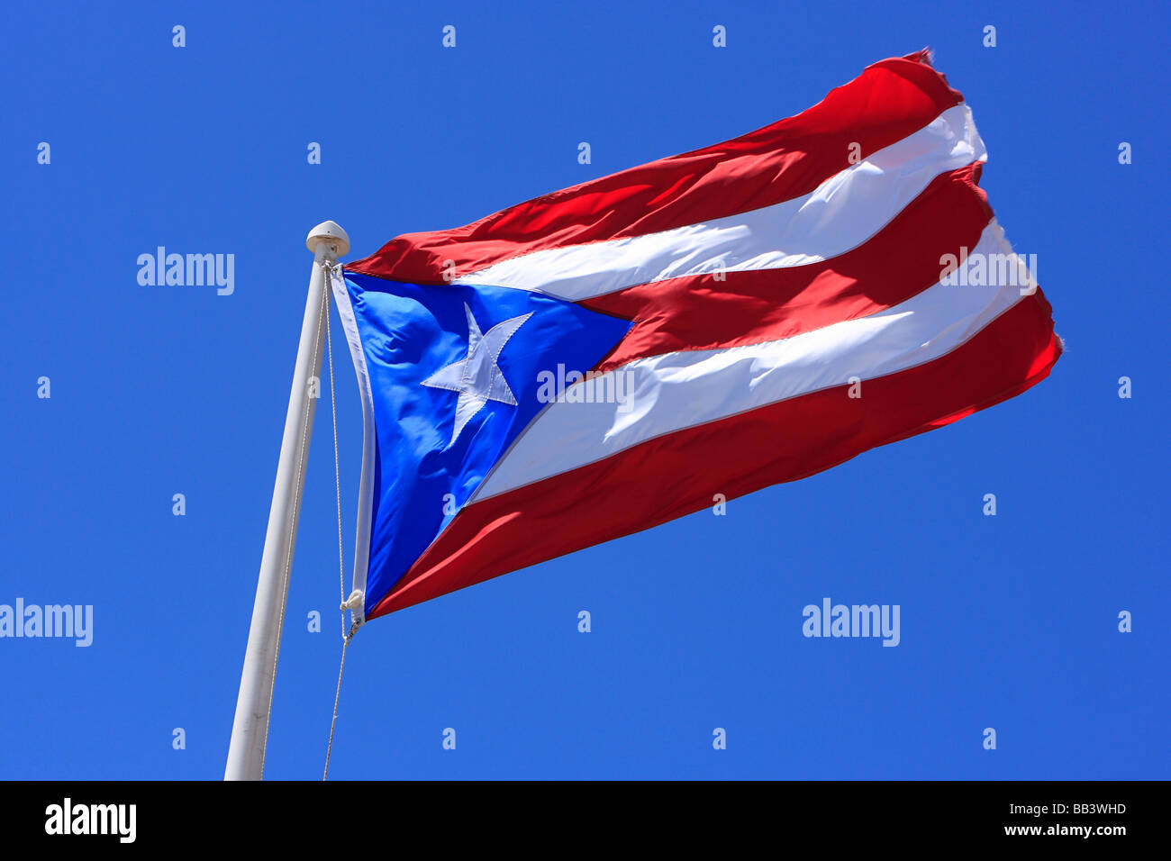 Puerto-Ricanischen Flagge Stockfoto