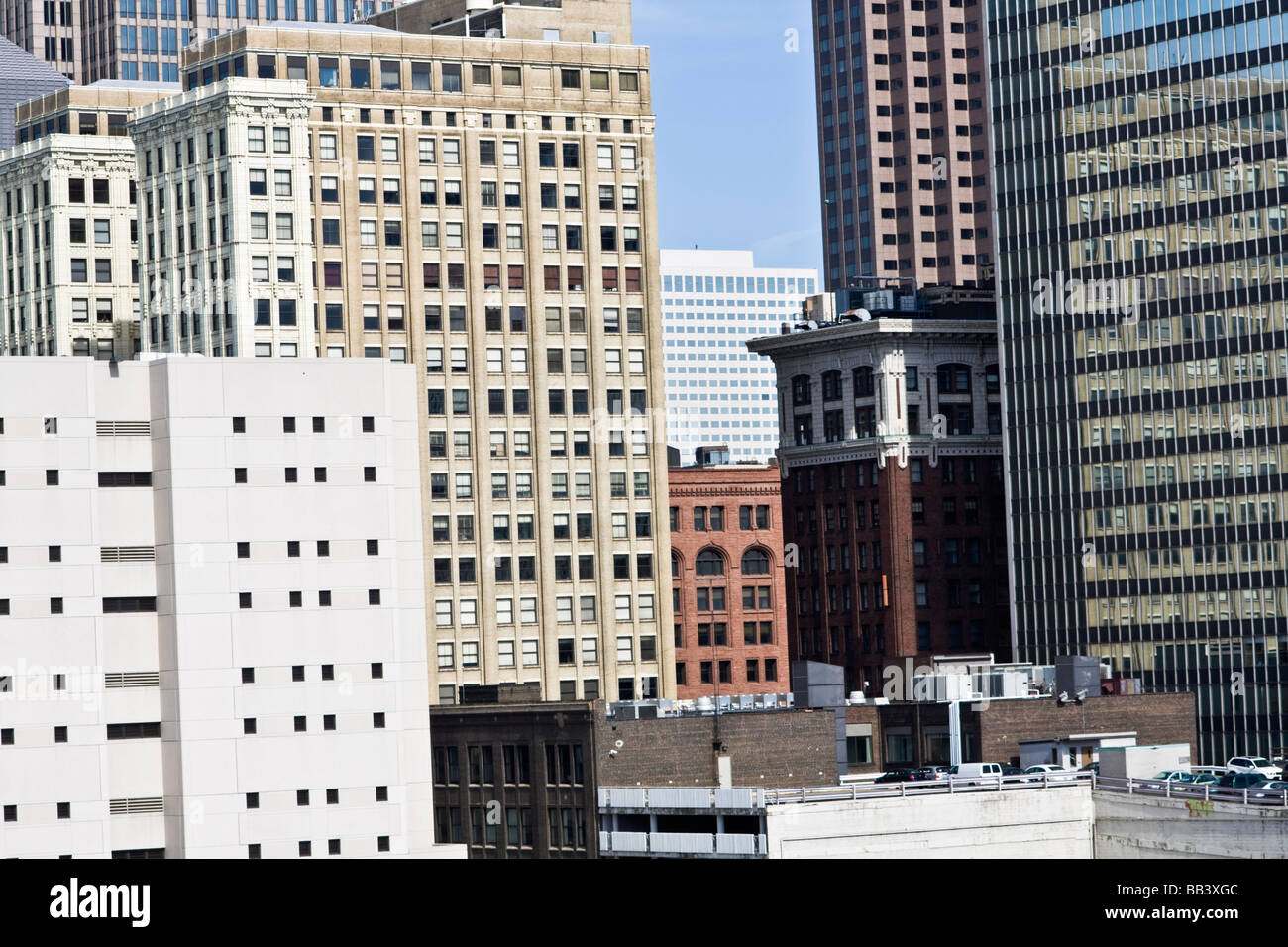 Innenstadt von Cleveland Stockfoto