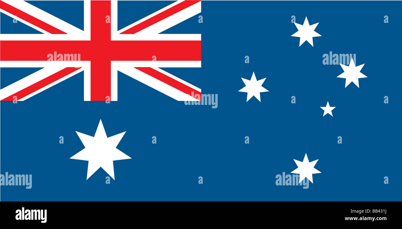 Flagge von Australien Stockfoto