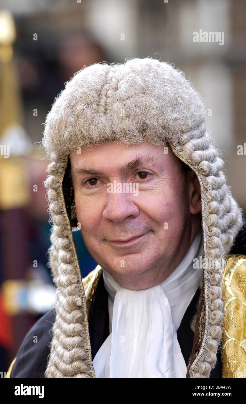 Lord Irvine of Lairg Derry Irvine Lordkanzler bei Zeremonie in Canterbury Kent Stockfoto