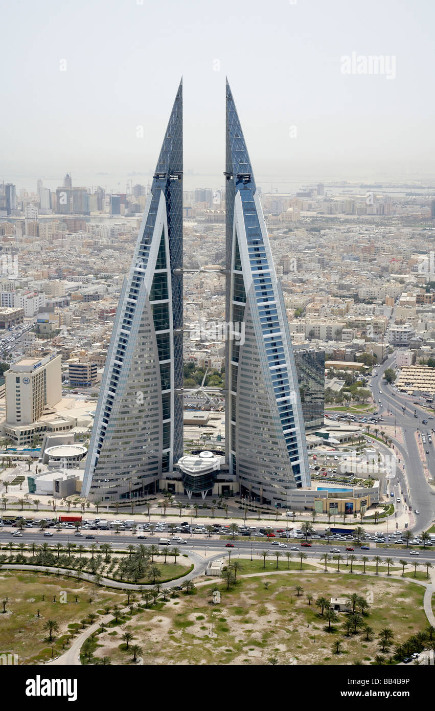Bahrain Financial Harbour und World Trade Center Zentrum Manama Stockfoto