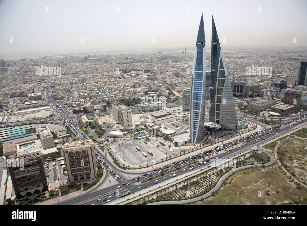 Bahrain Financial Harbour und World Trade Center Zentrum Manama Stockfoto