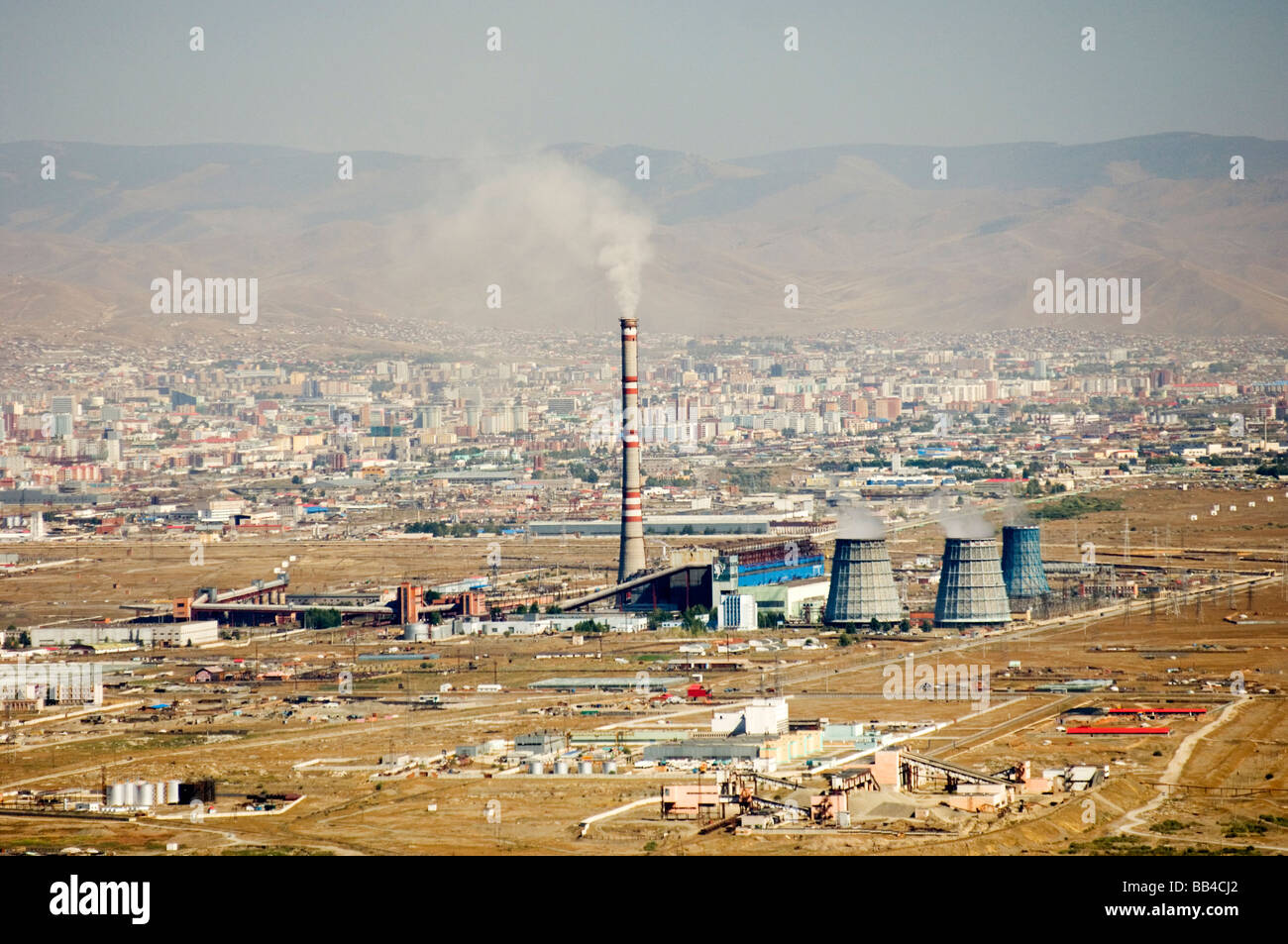 Aerial Ulaanbaatar, Mongolei Stockfoto
