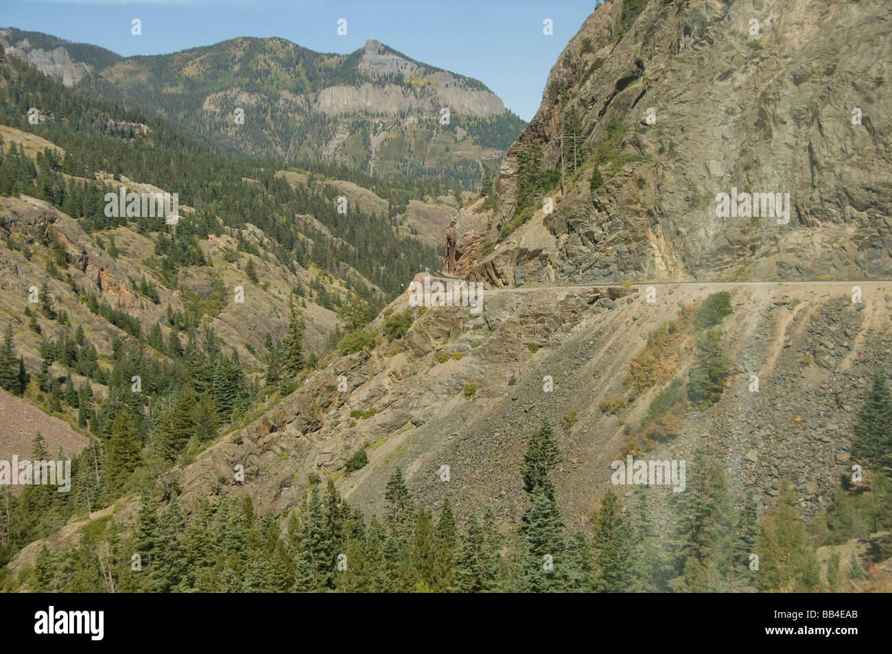 Colorado, uns Hwy 550 (aka Million Dollar Highway), Ouray. San Juan Skyway, Colorado erste scenic Byway. Stockfoto