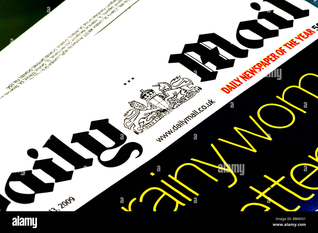 Die Daily Mail Zeitung Stockfoto