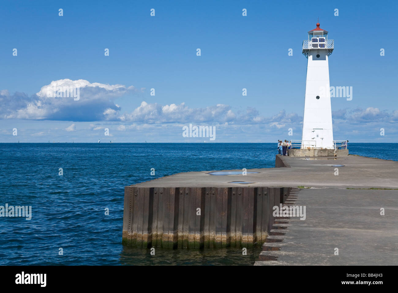 Äußeren Sodus Leuchtturm; Rochester, New York State, USA Stockfoto